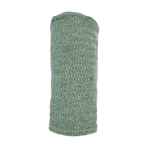 Green chevron tweed - chevron,