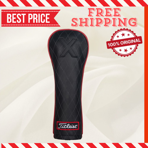 Jet black leather - leather, headcover