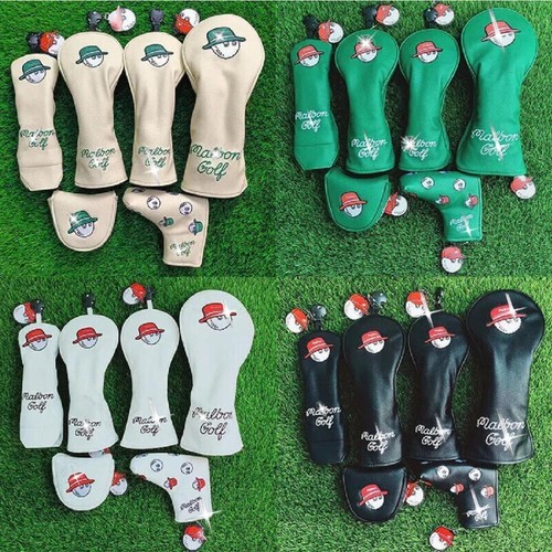 Leather golf club cover - golf,