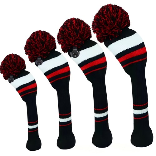 Golf wood club headcover - headcover, pom