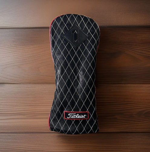 Leather driver headcover black - leather,