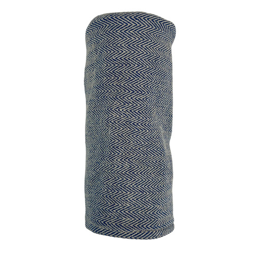 Blue chevron tweed barrel - chevron,