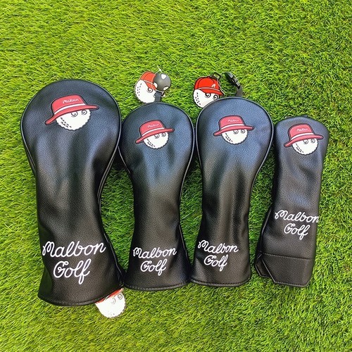 Leather golf club - golf, cover