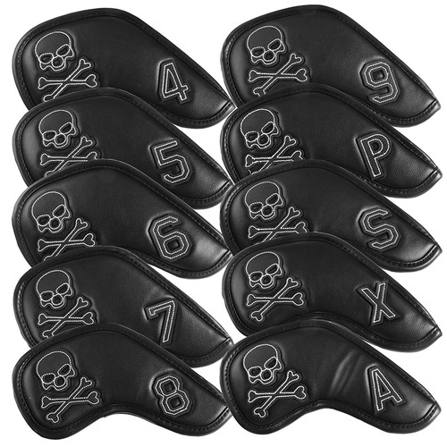 Golf skull skeleton - skull, black